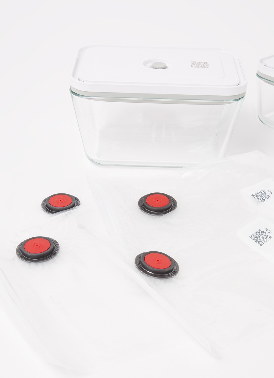 Zwilling Fresh & Save vacuüm starter set 7-delig - detail 2 gebroken wit