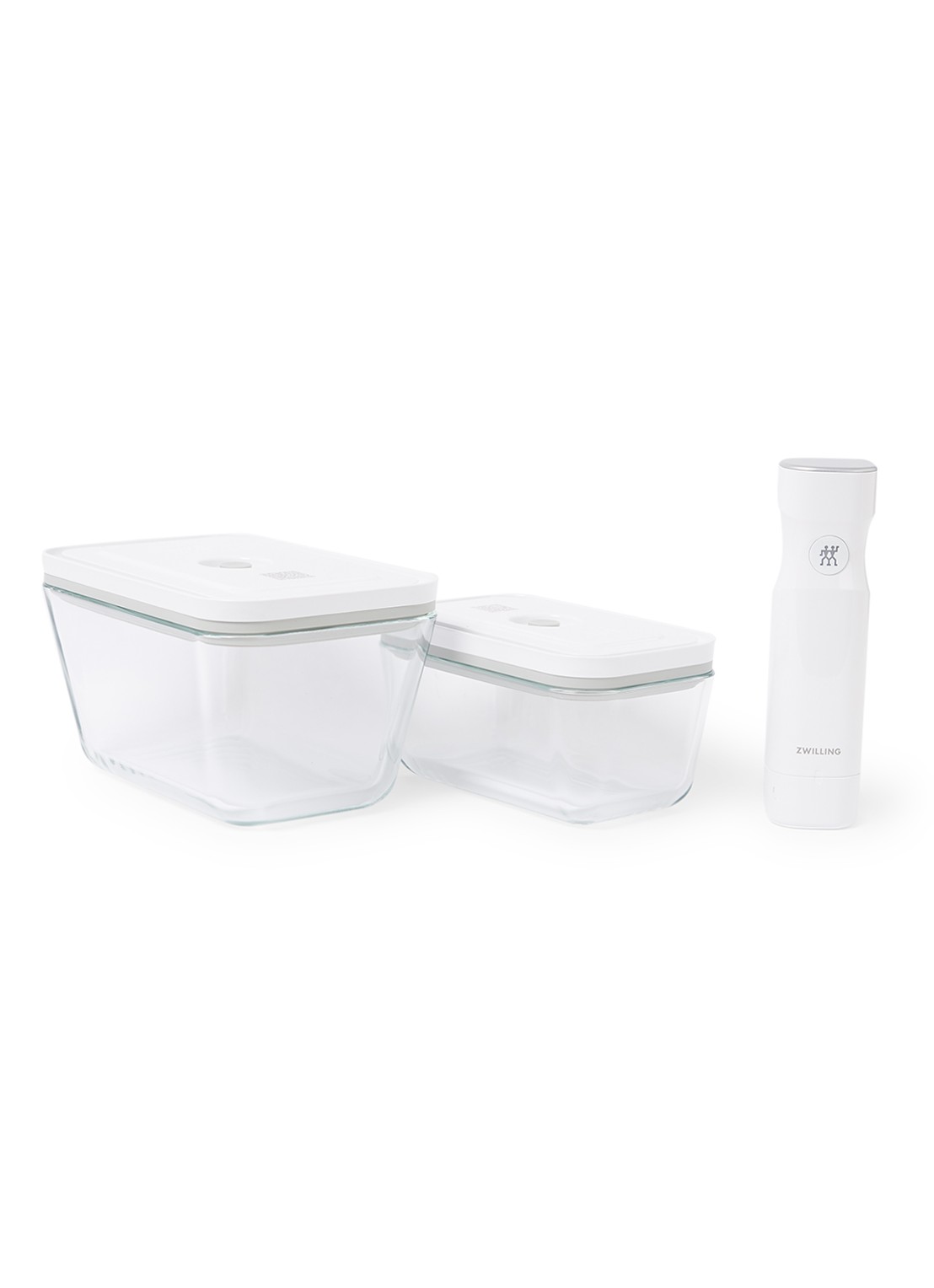 Zwilling Fresh & Save vacuüm starter set 7-delig - voorkant 3 gebroken wit