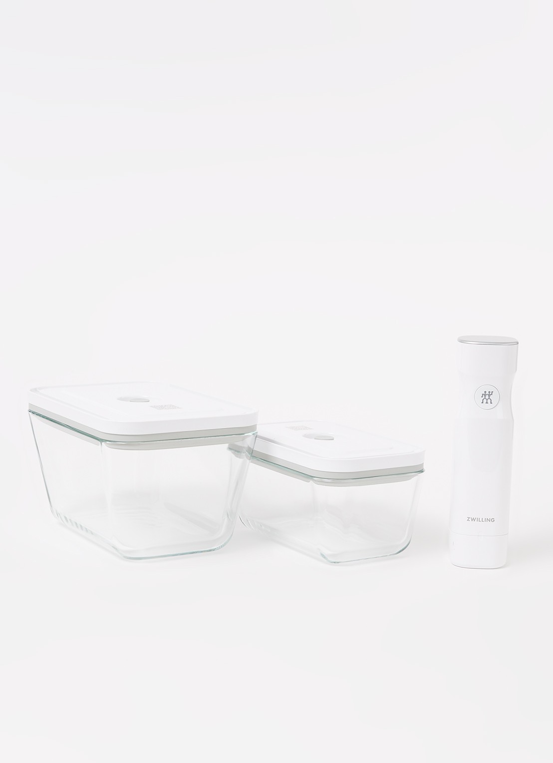 Zwilling Fresh & Save vacuüm starter set 7-delig - voorkant 4 gebroken wit