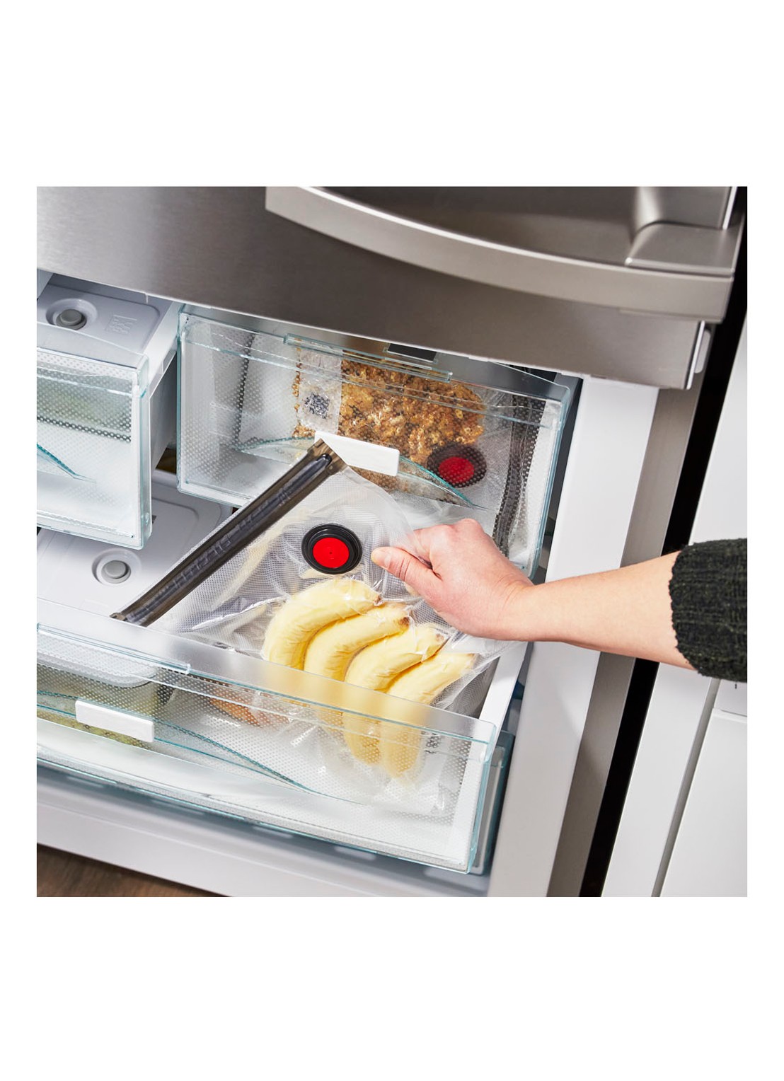 Zwilling Fresh & Save vacuümzakken set van 10 - detail 2 transparant