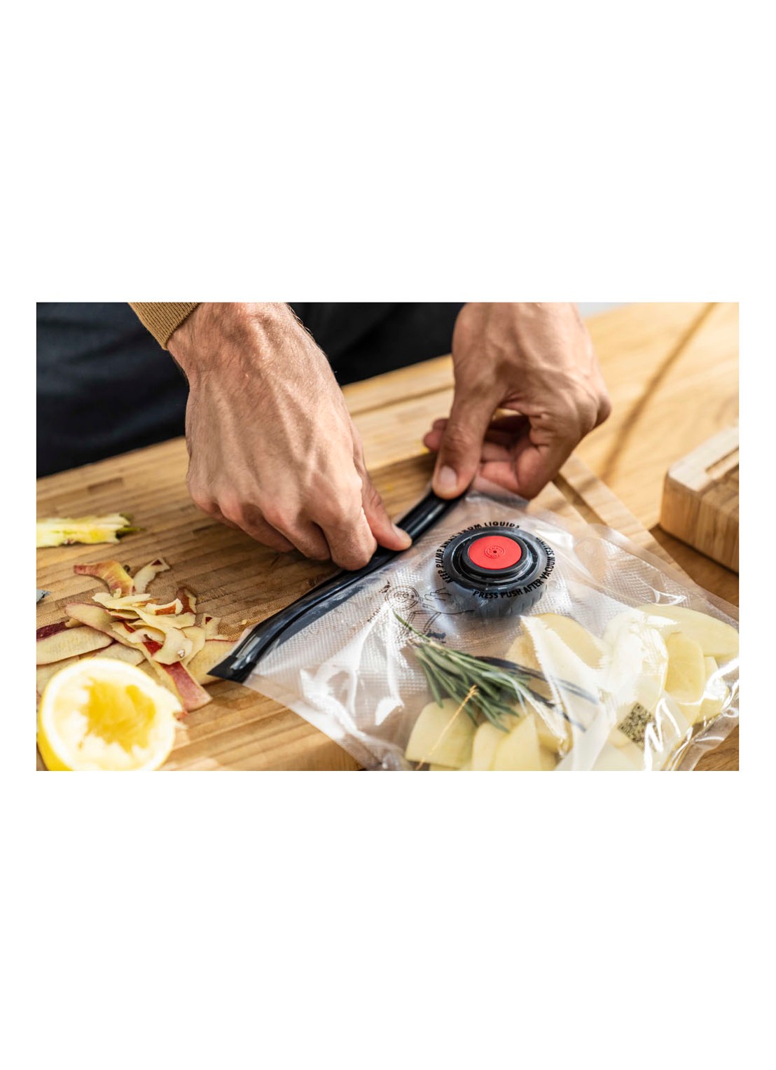 Zwilling Fresh & Save vloeistofbarrières voor vacuümzakken set van 6 - voorkant 2 antraciet