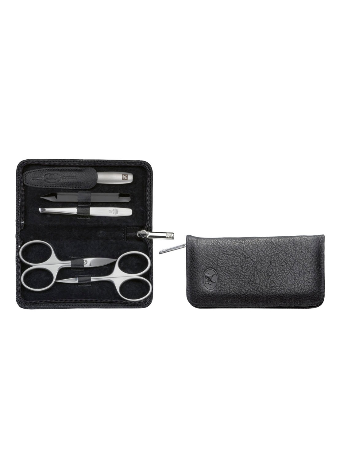 Zwilling TWINOX manicureset 5-delig - voorkant zwart