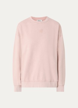 My Essential Wardrobe Dames Diego sweater met logoborduring in de kleur Oudroze, maat: M