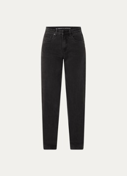My Essential Wardrobe Dames 144 High waist wide fit jeans met gekleurde wassing in de kleur Antraciet, maat: 2530