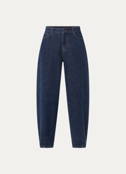 My Essential Wardrobe Dames Lucy 187 high waist loose fit jeans met donkere wassing in de kleur Indigo, maat: 3029