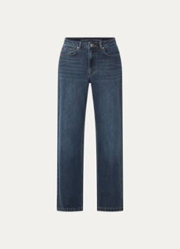 My Essential Wardrobe Dames The Louis 139 high waist loose fit jeans met donkere wassing in de kleur Indigo, maat: 2734