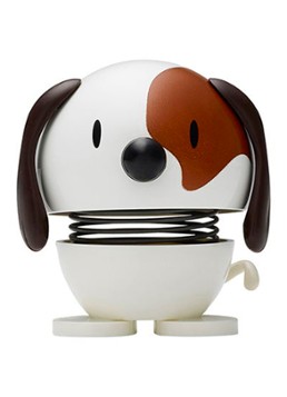 Hoptimist Dog ornament 7,2 cm Wit - Deal