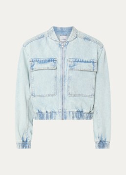 Co'Couture Dames Arona bobmerjack van denim met klepzakken in de kleur Indigo, maat: XS