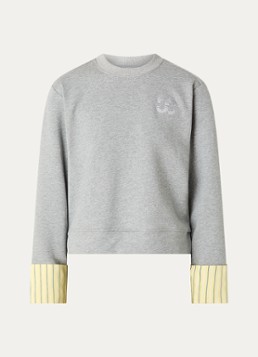 Co'Couture Dames Daniella sweatshirt met logo in de kleur Grijsmele, maat: L