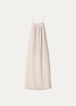 Co'Couture Dames Eva maxi jurk met steekzakken in de kleur Beige, maat: M