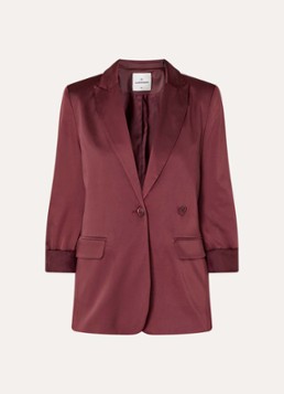 Summum Dames Double-breasted blazer met schoudervulling in de kleur Bordeauxrood, maat: 44