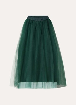 Summum Dames Maxi rok van mesh in de kleur Groen, maat: 38