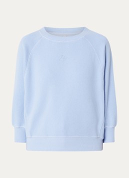 Summum Dames Sweater met logoborduring in de kleur Blauwgrijs, maat: XXL