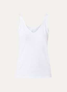 Summum Dames Tanktop met stretch in de kleur Wit, maat: XL