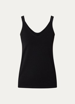 Summum Dames Tanktop met stretch in de kleur Zwart, maat: XS