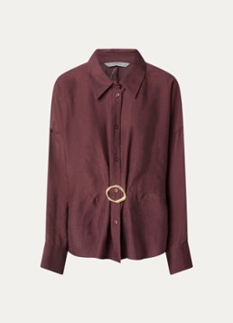 Summum Dames Blouse met applicatie in de kleur Donkerrood, maat: 44