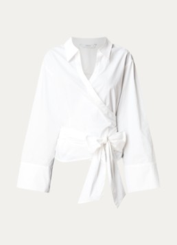 Summum Dames Tuniek met overslag en V-hals in de kleur Wit, maat: 36