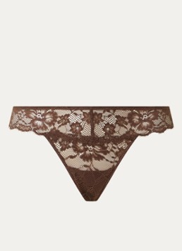 Sam Friday Dames Zephir hipster van kant in de kleur Chocoladebruin, maat: S