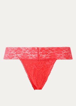 Sam Friday Dames Pam string van kant in de kleur Rood, maat: S