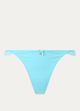 Sam Friday Dames Tia tanga van kant in de kleur Lichtblauw, maat: L