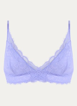 Sam Friday Dames Penelope plunge bh met overlay van mesh in de kleur Lila, maat: XS/S