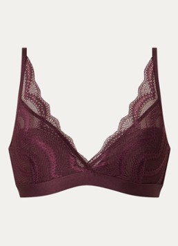 Sam Friday Dames Ivy voorgevormde bh van kant in de kleur Bordeauxrood, maat: XS/S