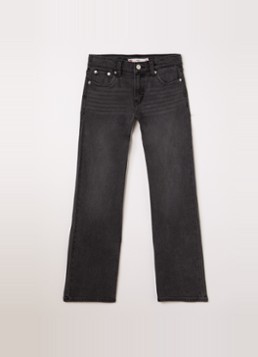 Levi's Meisjes High waist wide leg jeans met stretch in de kleur Zwart, maat: 10A=140