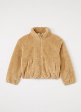 Levi's Meisjes Jack van teddy en halve rits in de kleur Camel, maat: 14A=164
