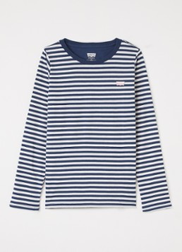 Levi's Meisjes Longsleeve met streepprint in de kleur Donkerblauw, maat: 6A=116