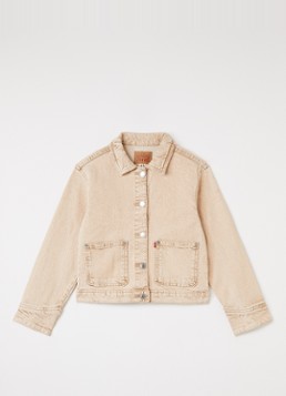 Levi's Meisjes Spijkerjas met borstzakken in de kleur Beige, maat: 14A=164