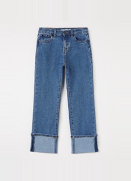 Levi's Meisjes Tapered jeans met medium wassing in de kleur Indigo, maat: 10A=140