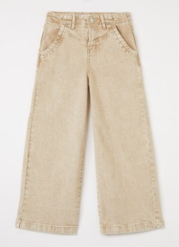 Levi's Meisjes Wide leg jeans met gekleurde wassing in de kleur Beige, maat: 6A=116