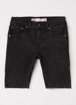 Levi's Jongens 511 slim fit korte broek van denim in de kleur Zwart, maat: 16A=176