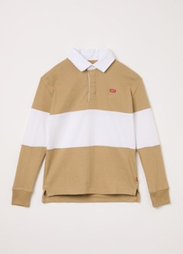 Levi's Jongens Polo met logo in de kleur Camel, maat: 12A=152