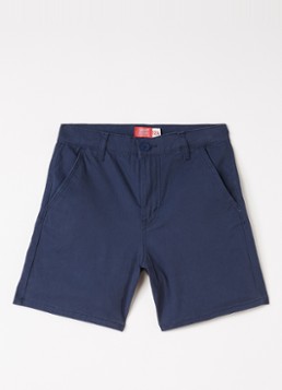 Levi's Jongens XX straight fit korte chino met steekzakken in de kleur Donkerblauw, maat: 4A=104