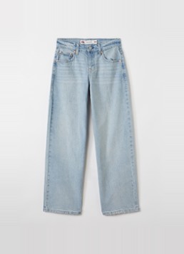Levi's Jongens 578 wide leg jeans met gekleurde wassing in de kleur Indigo, maat: 4A=104