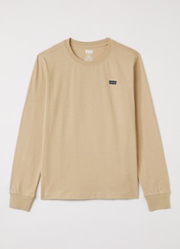 Levi's Jongens Longsleeve met logo in de kleur Beige, maat: 14A=164