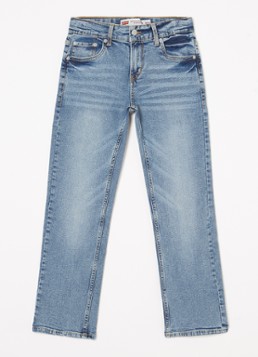 Levi's Jongens 551 straight fit jeans met medium wassing in de kleur Indigo, maat: 104