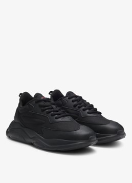 HUGO Heren Sneaker met logo in de kleur Zwart