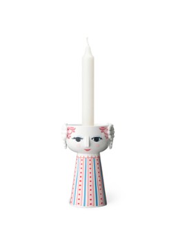 Bjørn Wiinblad Eva kandelaar 14 cm Roze - Deal