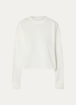 Bellerose Dames Franto longsleeve met ronde hals in de kleur Gebroken wit