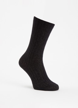 Bellerose Dames Boti sokken in aplaca wolblend met glitter in de kleur Zwart