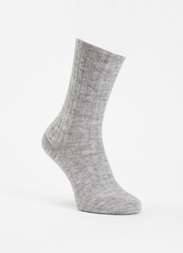 Bellerose Dames Boti sokken in alpaca wolblend in de kleur Grijs
