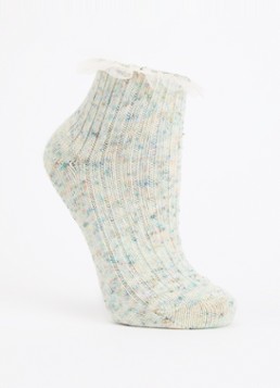 Bellerose Dames Baso sokken in linnenblend in de kleur Lichtgroen