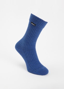 Bellerose Dames Baniy ribgebreide sokken met gemêleerd dessin in de kleur Blauw