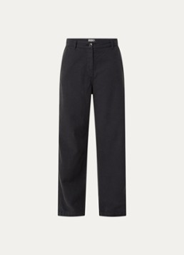 Bellerose Dames Pace low waist tapered fit chino met steekzakken in de kleur Zwart