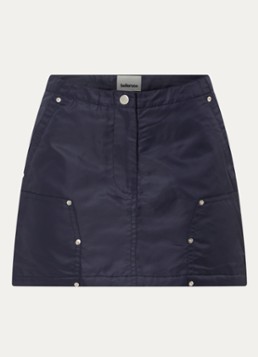 Bellerose Dames Jeezy mini rok met steekzakken in de kleur Donkerblauw