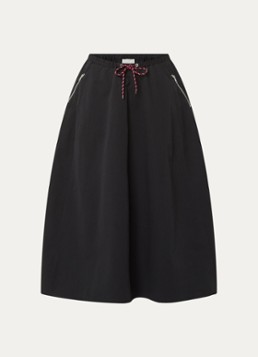 Bellerose Dames Harlin midi A-lijn rok met ritszakken in de kleur Zwart