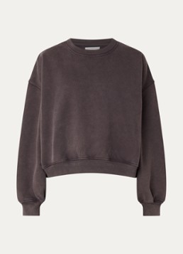 Bellerose Dames Fancy sweater met ballonmouw in de kleur Taupe