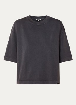 Bellerose Dames Fiores T-shirt met ronde hals in de kleur Zwart
